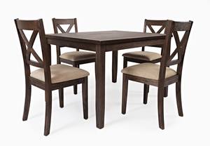 Walnut Creek Dark Brown 5 Pack Dining Table Set by Jofran Furniture