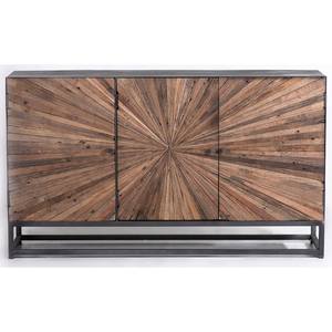 Astral Plains Natural Reclaimed 3 Door Accent Cabinet by Jofran Furniture