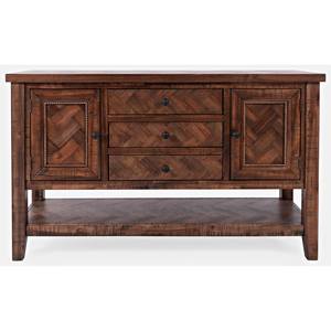 Fairview Brown Wood Server w/3 Drawer by Jofran Furniture