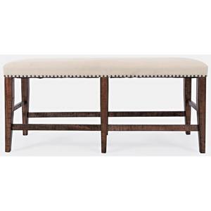 Fairview Brown Backless Counter Bench by Jofran Furniture