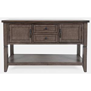 Lincoln Square Dark Brown Server w/2 Drawer by Jofran Furniture