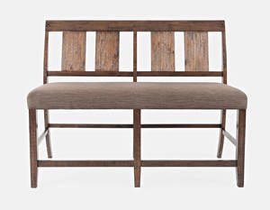 Mission Viejo Brown Counter Bench by Jofran Furniture