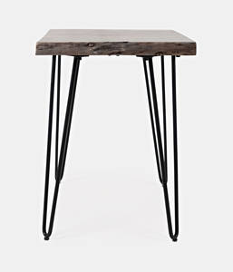 Nature's Edge Brushed Grey Chairside Table by Jofran Furniture