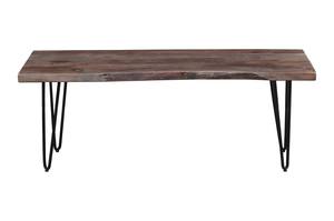 Nature's Edge Brushed Grey 48 Inch Bench by Jofran Furniture