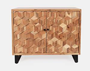 Geometrix Natural 2 Door Accent Cabinet by Jofran Furniture