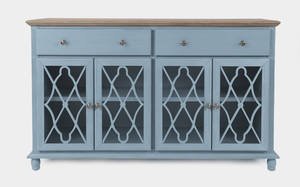 Aurora Hills Blue Bisque 4 Door Accent Chest-B by Jofran Furniture