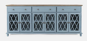 Aurora Hills Blue Bisque 6 Door Accent Chest-B by Jofran Furniture
