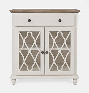 Aurora Hills White Bisque 2 Door Accent Chest-B by Jofran Furniture