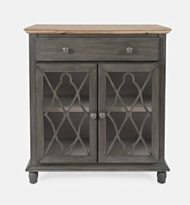 Aurora Hills Grey Bisque 2 Door Accent Chest-B by Jofran Furniture