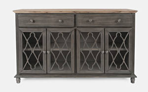 Aurora Hills Grey Bisque 4 Door Accent Chest-B by Jofran Furniture