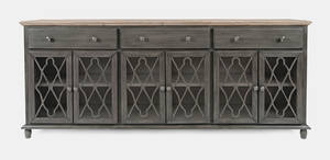 Aurora Hills Grey Bisque 6 Door Accent Chest-B by Jofran Furniture