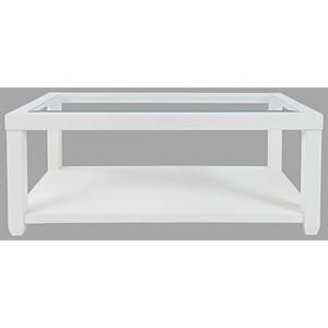 Urban Icon White Rectangle Coffee Table by Jofran