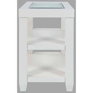 Urban Icon White Chairside Table by Jofran