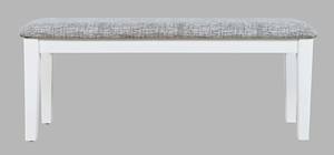 Urban Icon White Upholstery Bench by Jofran
