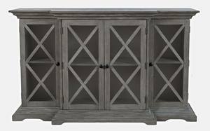 Carrington Grey Four Door 60 Inch Breakfront Cabinet by Jofran