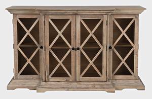 Carrington Bisque Four Door 60 Inch Breakfront Cabinet by Jofran