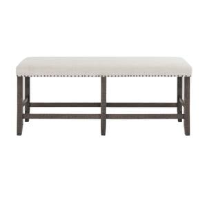 Willow Creek Chocolate Brown Upholstery Counter Height Bench by Jofran