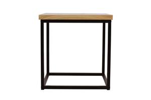 Ames Square Natural/Black End Table by Jofran