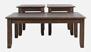 Eros Brushed Chestnut Coffee Table & Two End Tables by Jofran