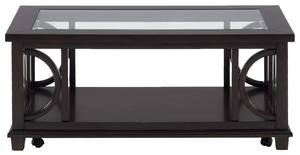 Panama Brown Rectangle Cocktail Table w/Shelf by Jofran