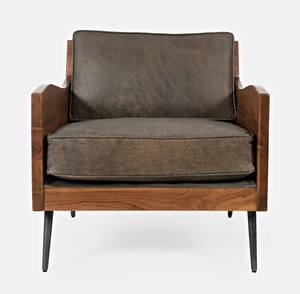 Karma Grey & Brown Accent Chair by Jofran Furniture