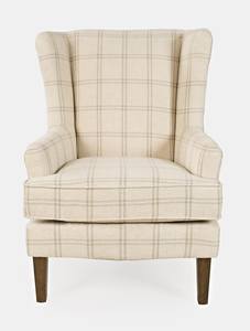 Lacroix Parchment Fabric Accent Chair by Jofran Furniture
