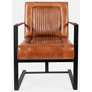 Maguire Saddle Leather Accent Chair by Jofran
