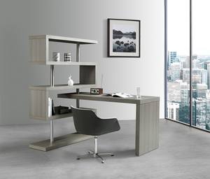KD002 Modern Office Desk in Matte Gray by J&M Furniture