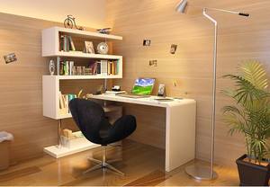 KD002 Modern Office Desk in Matte White by J&M Furniture
