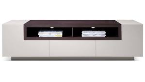 TV002 Light Gray High Gloss TV Stand by J&M Furniture