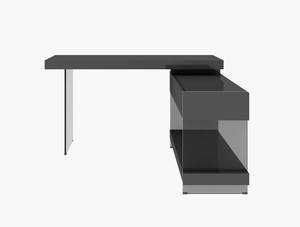 Cloud High Gloss Gray Desk by J&M Furniture