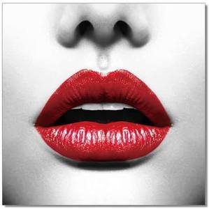 Premium Acrylic Wall Art Red Lips - SB61116 by J&M Furniture