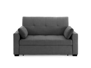[Floor Sample] Juno Loveseat Full Size Sleeper Charcoal by Prestige Furniture