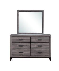 Kate Foil Gray Mirror by Global Furniture