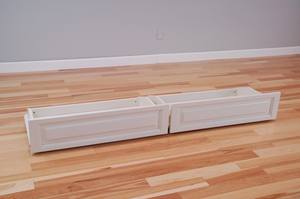 Storage Drawers (Set of 2) Full Antique White by Kodiak