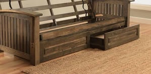 Storage Drawers (Set of 2) Rustic Walnut by Kodiak