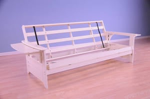 Phoenix Futon Frame Antique White by Kodiak