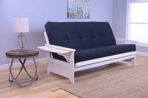 Phoenix Full Futon Bed w/Mattress Package Antique White by Kodiak