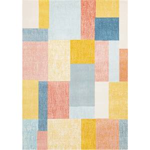 Belle Yellow Orange Blue Colour Blocks Rug by Kalora