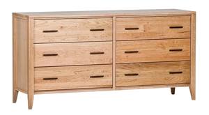 Luna 6 Drawer Dresser Natural by Comfort Pure
