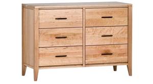 Luna Small 6 Drawer Dresser Natural by Comfort Pure