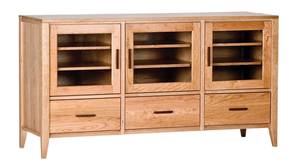Luna 65 Inch Deluxe Media Cabinet Natural by Comfort Pure