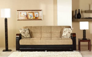 Luna Fulya Brown Sofa Bed by Bellona