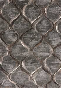 Landscapes Charcoal Groove Area Rug by KAS Rugs