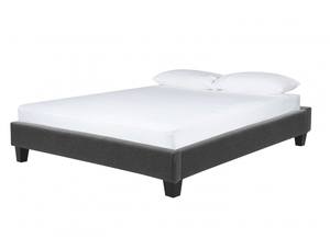 Naples Platform Bed Dark Gray by Lifestyle Solutions