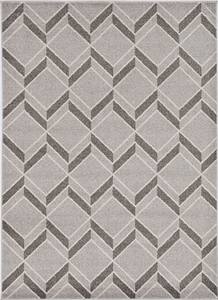 Lucia Grey Herringbone Area Rug by KAS Rugs