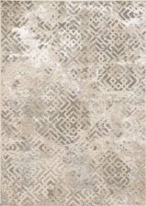 Luna Sand Silver Dimensions Area Rug by KAS Rugs