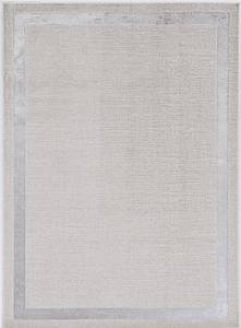 Luna Ivory/Silver Border Area Rug by KAS Rugs