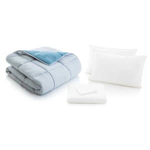 Woven Pacific/Ash Reversible Bed in a Bag by Malouf