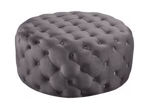 Addison Grey Velvet Ottoman Bench by Meridian Furniture